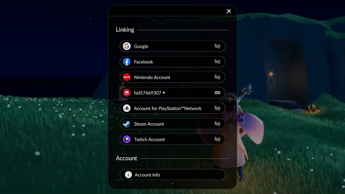 Account Sky Children of The Light Starter 2